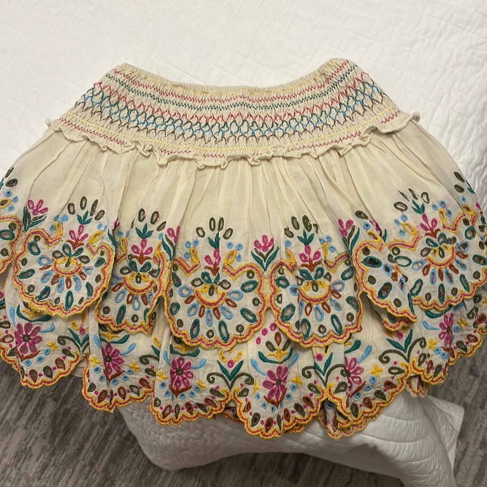 Love the label floral mini skirt